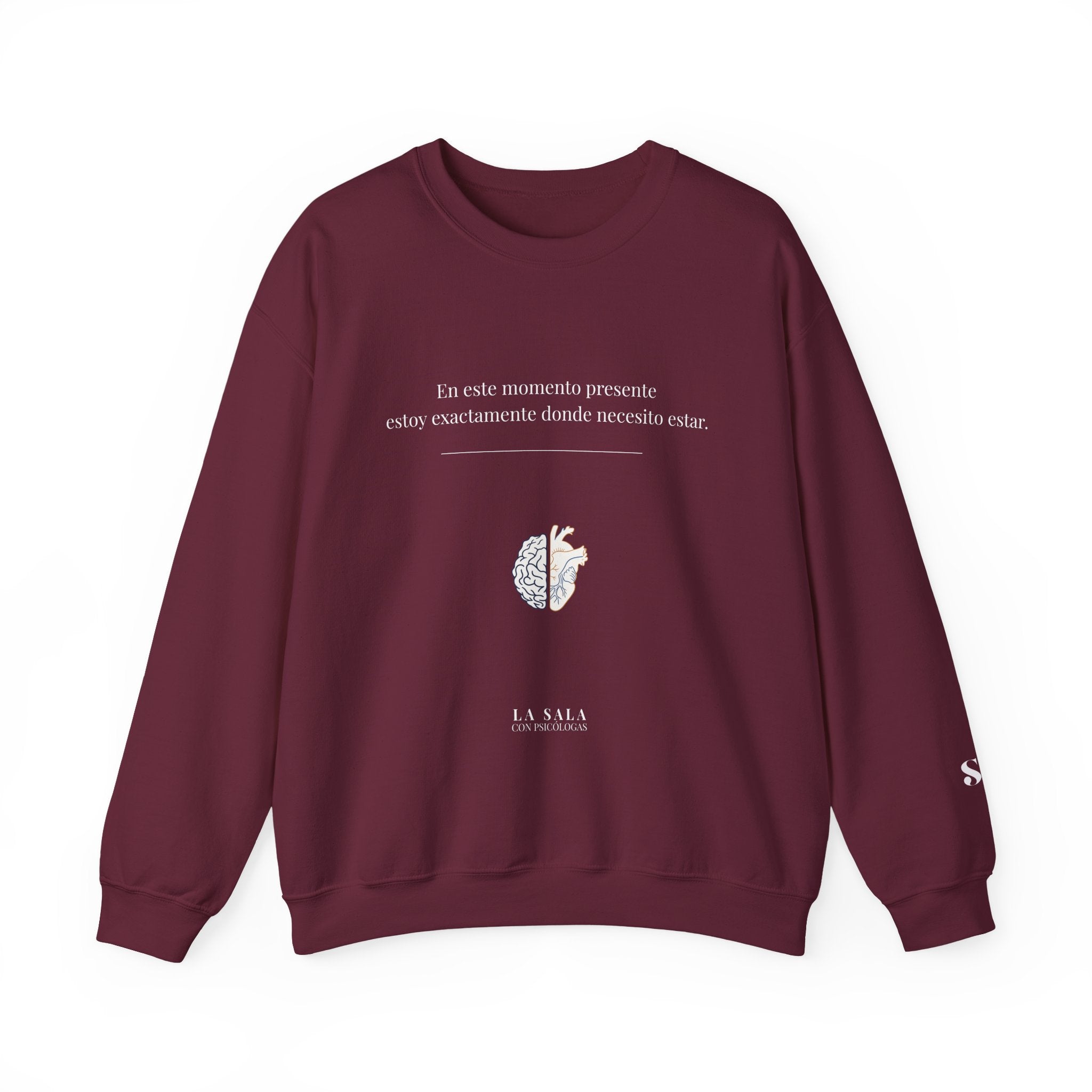 Sudadera “Estoy donde necesito estar” | Bienestar y Motivación