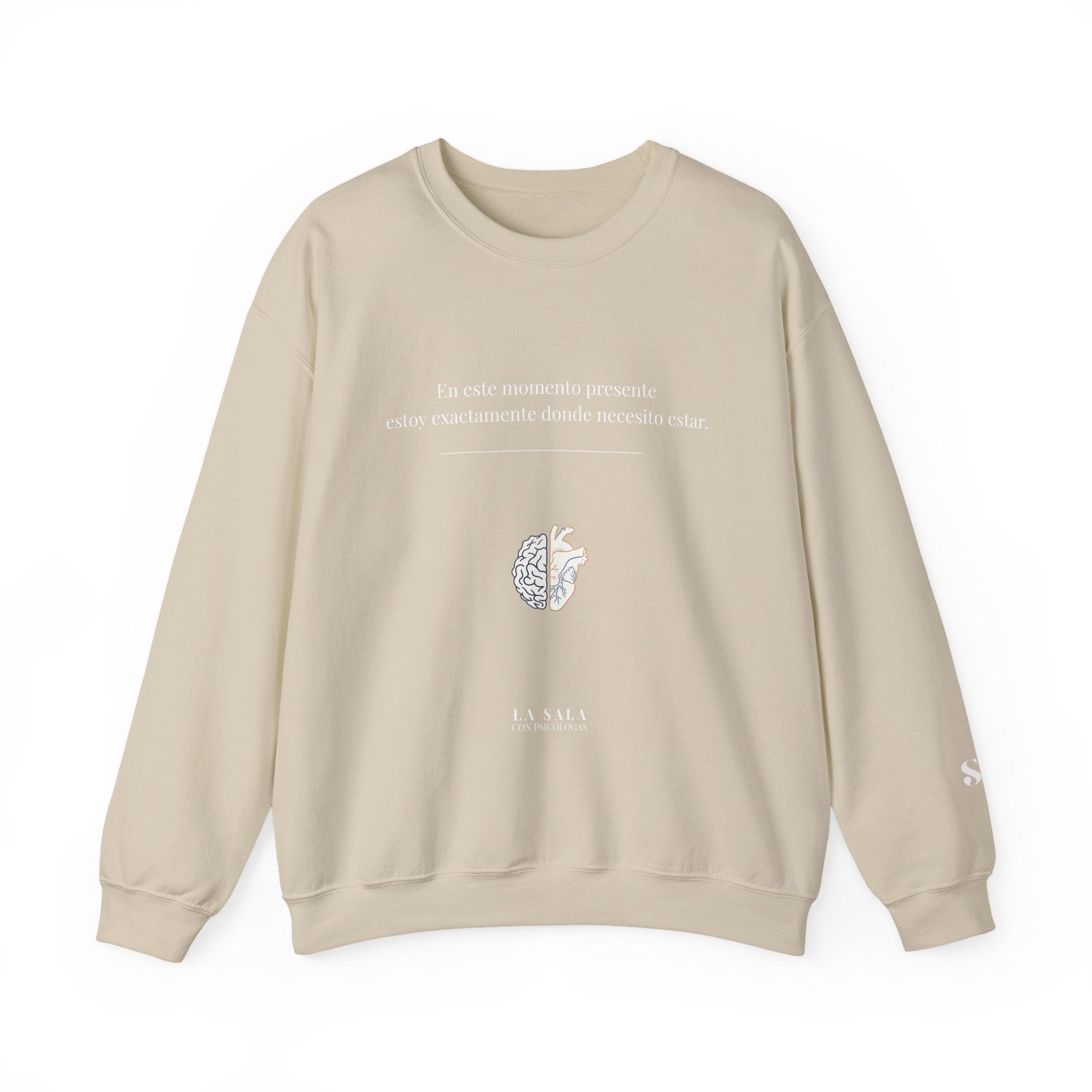 Sudadera “Estoy donde necesito estar” | Bienestar y Motivación
